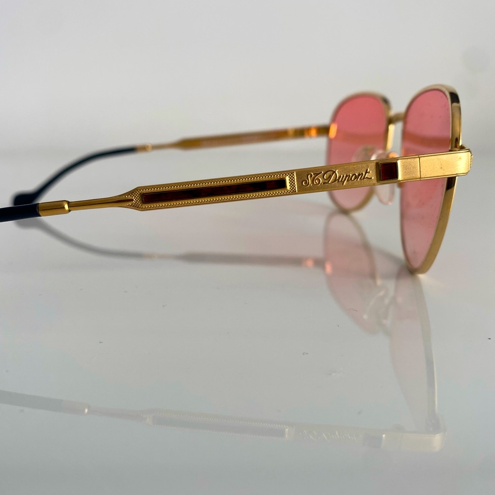 Vintage S.T. Dupont sunglasses 23 KT GP